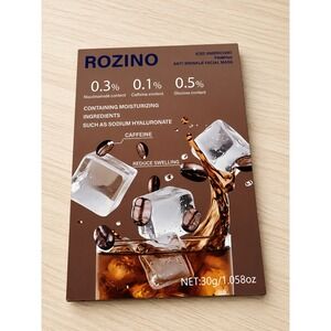 ROZINO Iced Americano Anti Wrinkle Facial Sheet Mask Coffee Caffeine Hydrating